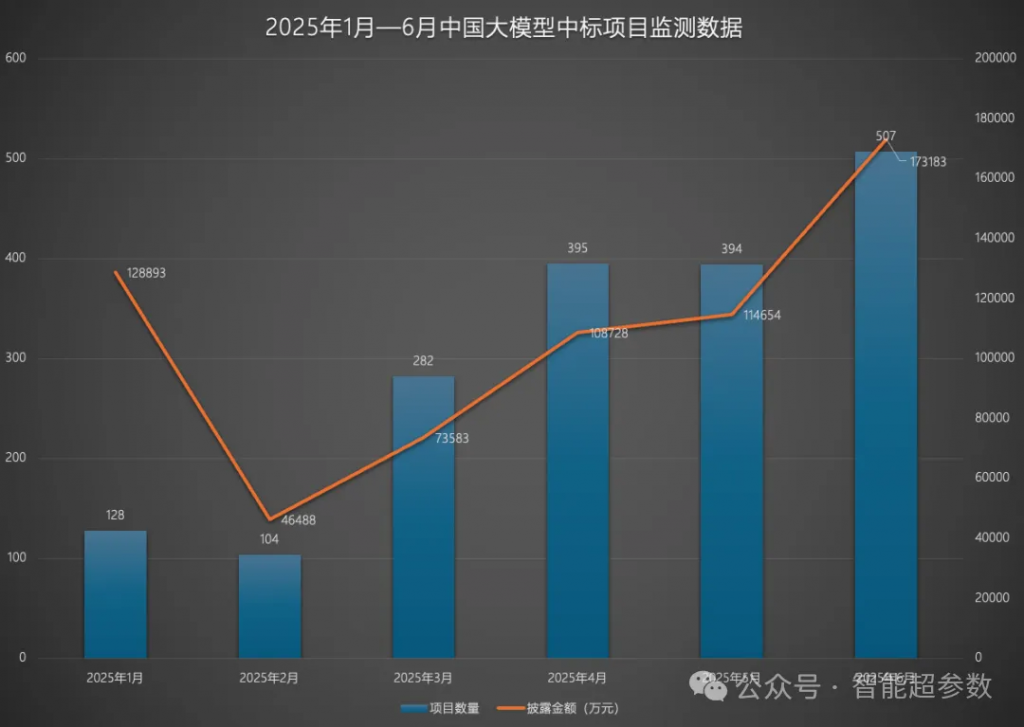 盘点2025上半年大模型的中标项目，都有哪些公司在参与？落地场景有哪些？